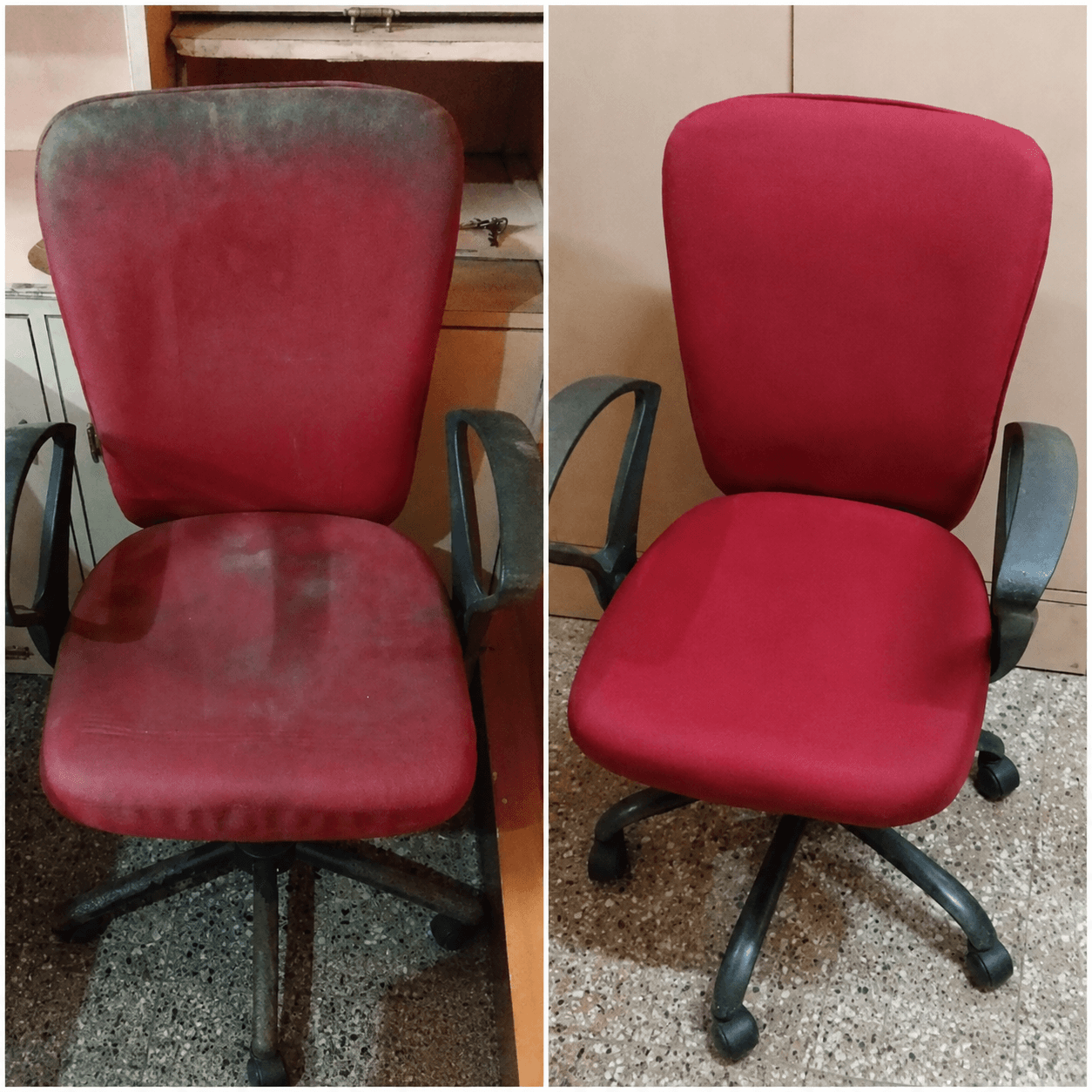 Office cleaning transformation by Ganesh Home Cleaning Services